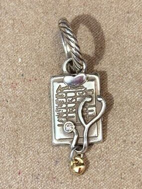 🆕 Brighton Nurse charm Chart with stethoscope “Nurses have Patients” on back